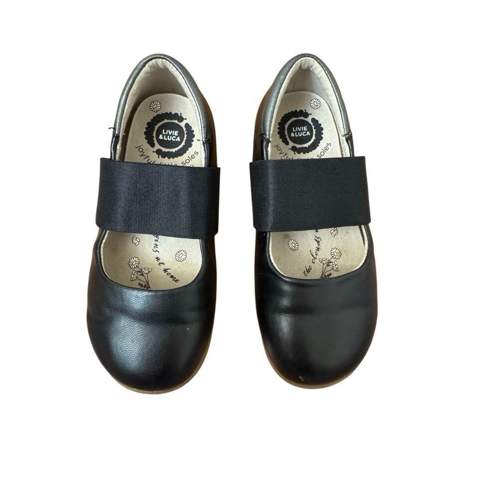 Livie & Luca Bella Ballet Flats Black Leather Size 8